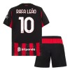 Camisola + Calções AC Milan Rafael Leao 10 Criança Equipamento 1ª 2025-26